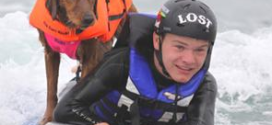 The Special Story of Amazing Fundraising Surfer Dog Ricochet